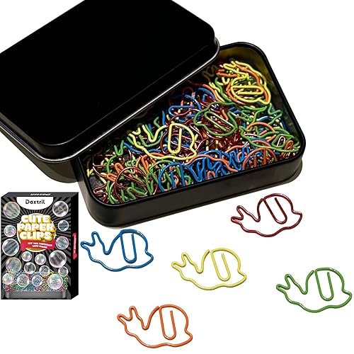 Cute Paper Clips, 60 PCS Snail Shaped Paper Clips Animal