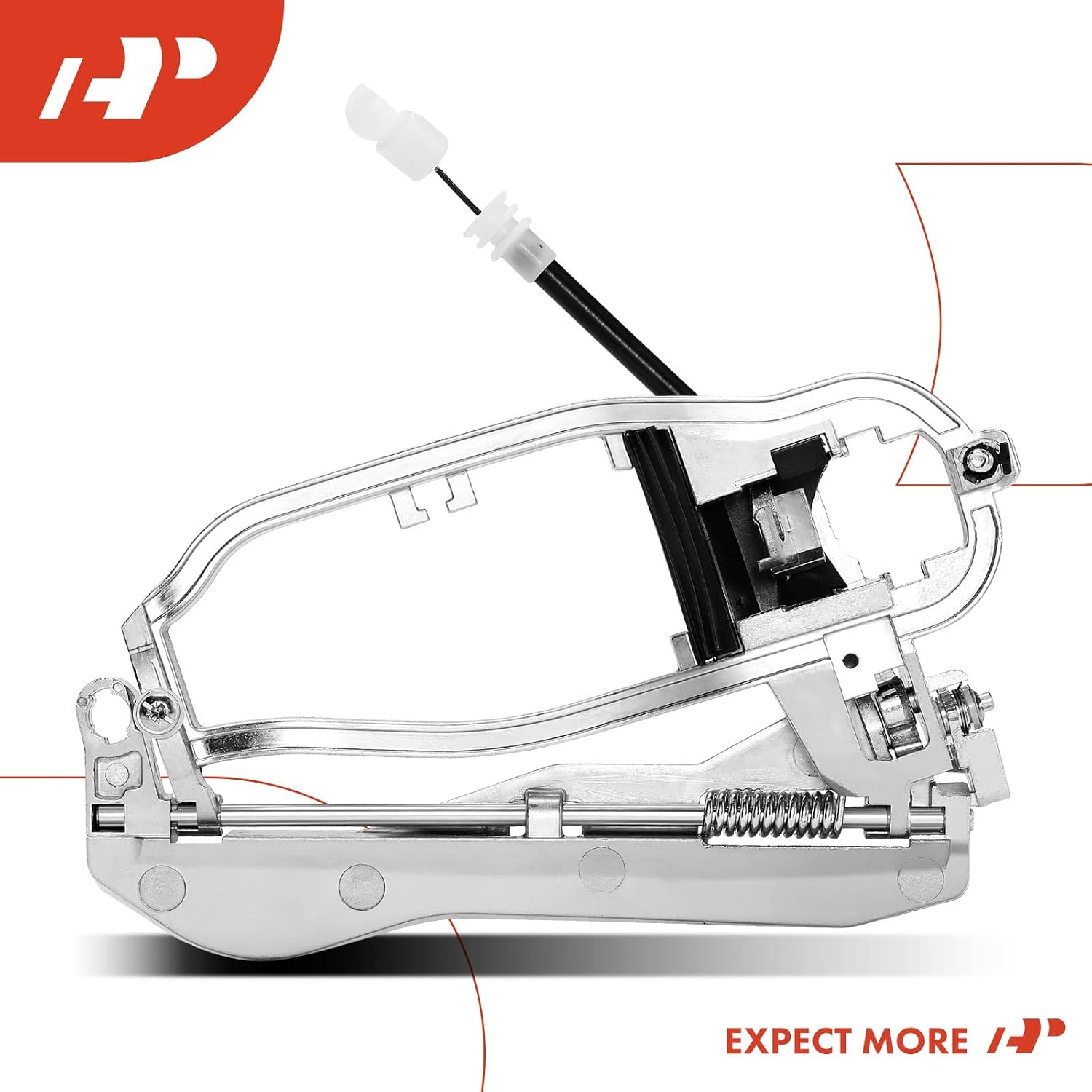 A-Premium Outside Door Handle Carrier Compatible with BMW E53 X5 2000-2006, Front Right Passenger Side, Replace# 51218243616
