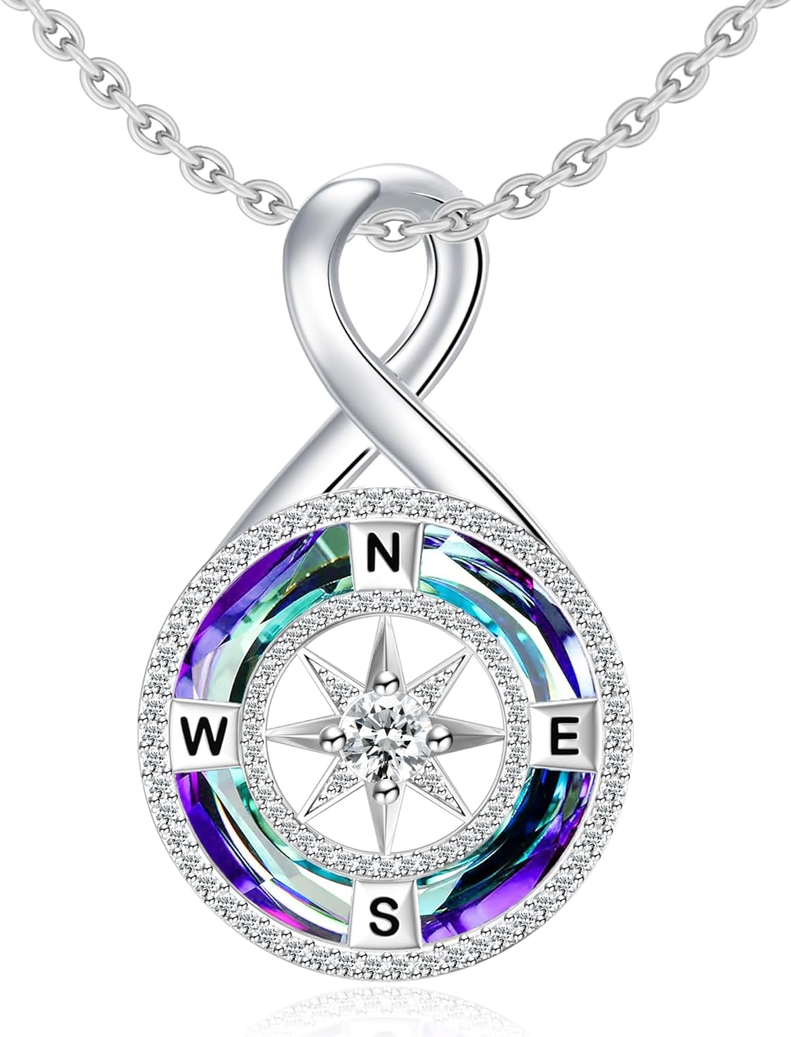Compass Necklace For Women Sterling Silver Compass Jewelry Anniversary Birthday Gifts For Wife Id Be Lost Without You Necklace Graduation Gifts For Women
