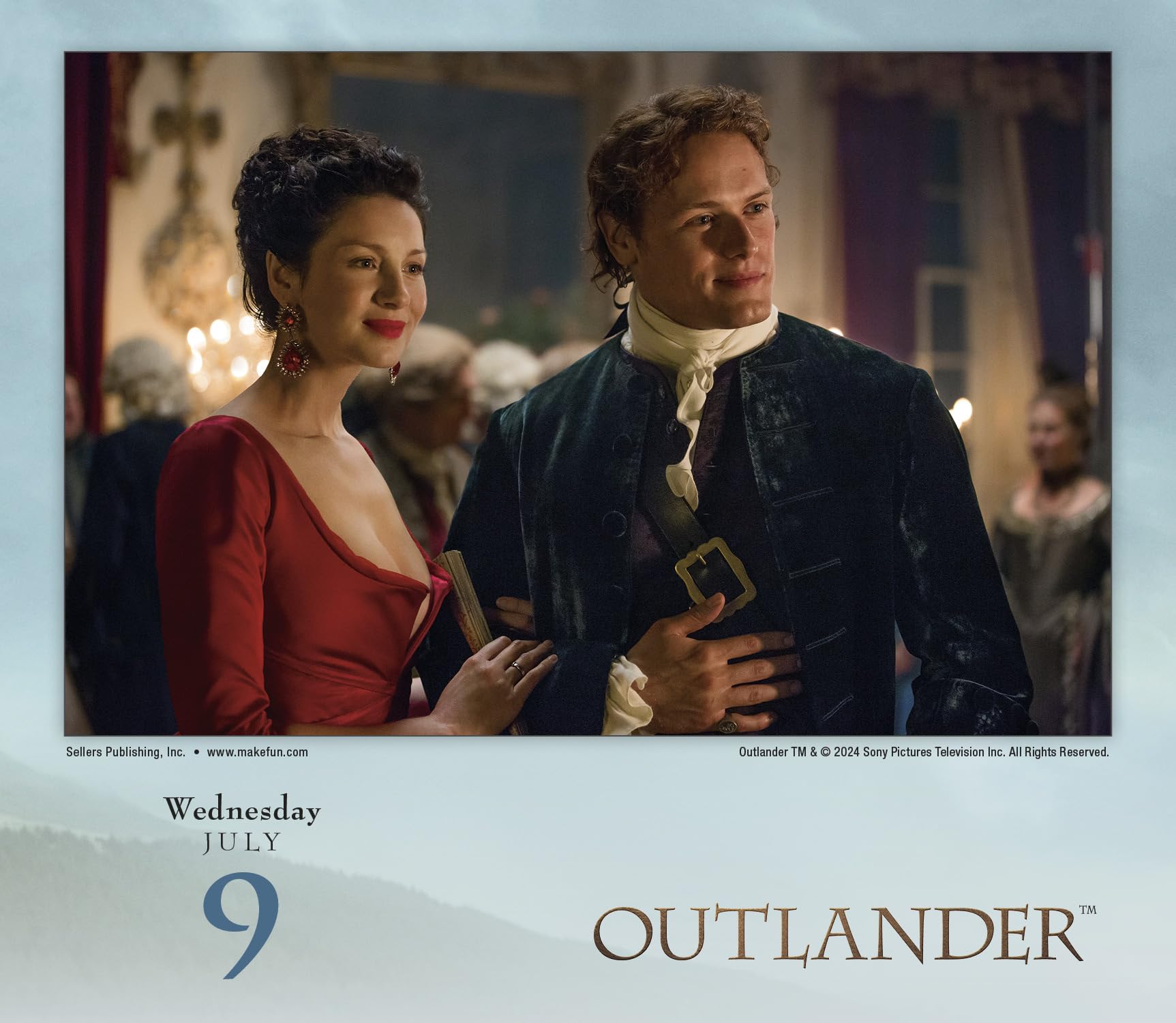 Outlander Calendario da tavolo giornaliero 2025 in scatola