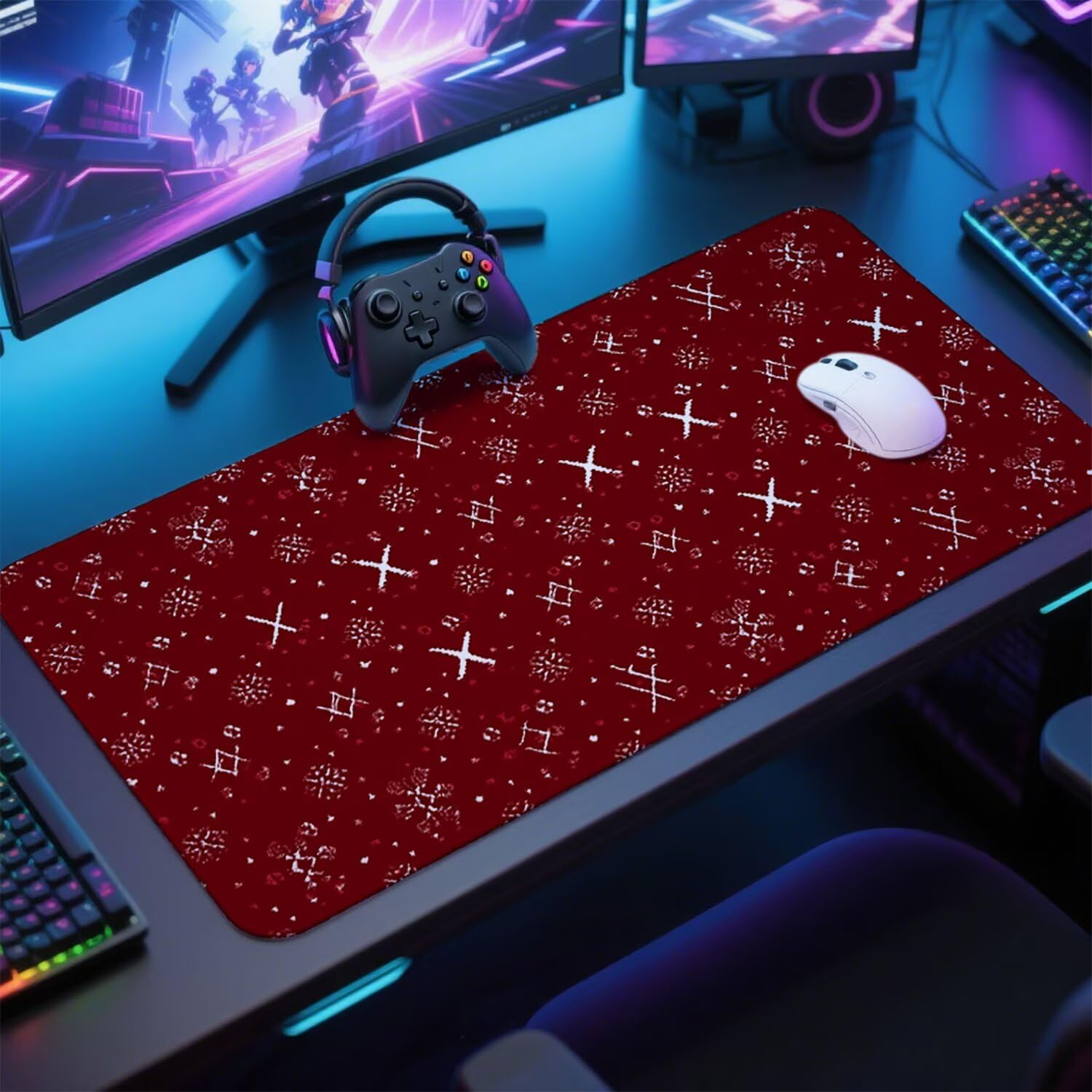 Bordowa podkładka pod mysz pod mysz biurowa podkładka pod mysz do gier XXL 1200 x 600 x 3 mm podkładka pod mysz abstrakcyjna duża podkładka pod mysz dla graczy akcesoria PC antypoślizgowe i