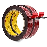 Vista 7 de Cinta de doble cara 3M VHB de 1/2''x4.67m, 0.043in de espesor, 4950, cinta de montaje resistente, cinta adhesiva para pared para colgar, cinta