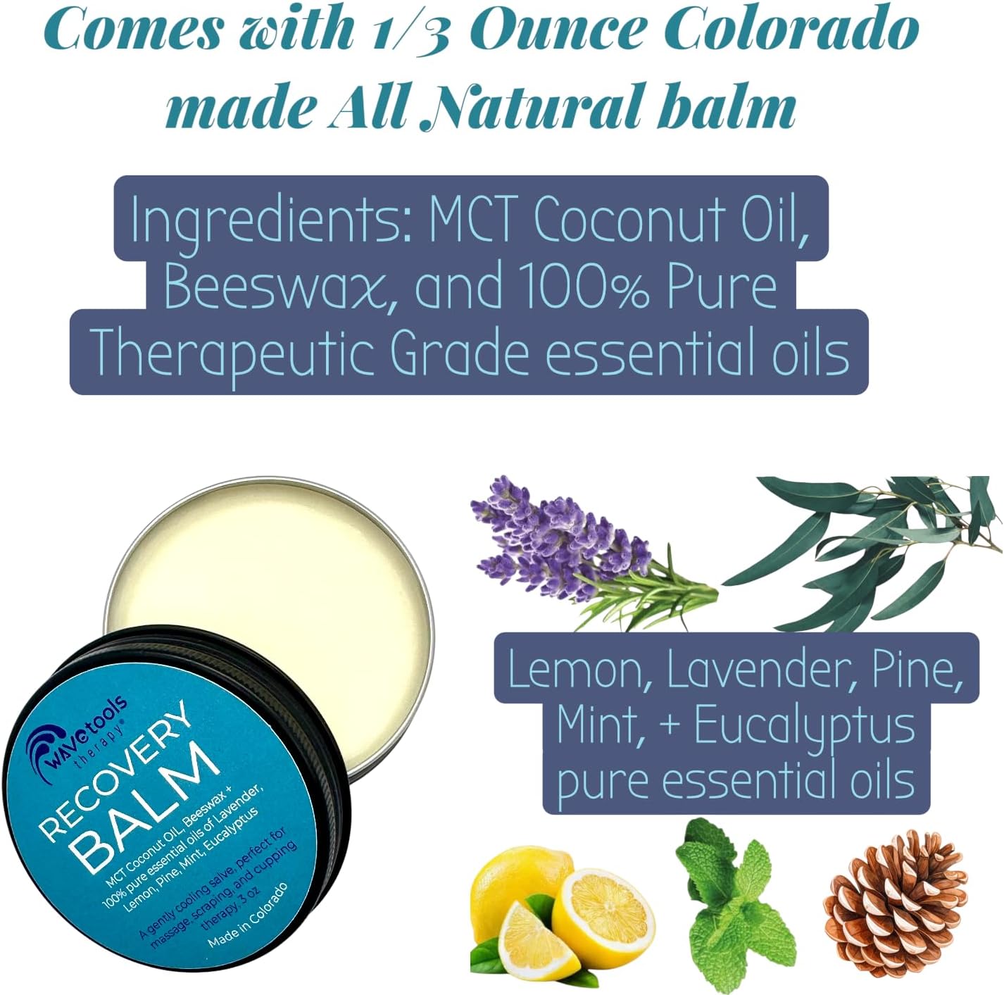 Dual Style Silicone Massage Cupping Therapy Set with All Natural Balm, Mixed 4 or 6 Packs with case (6 Pack, Clear Teal Glide Cups) - Image 3