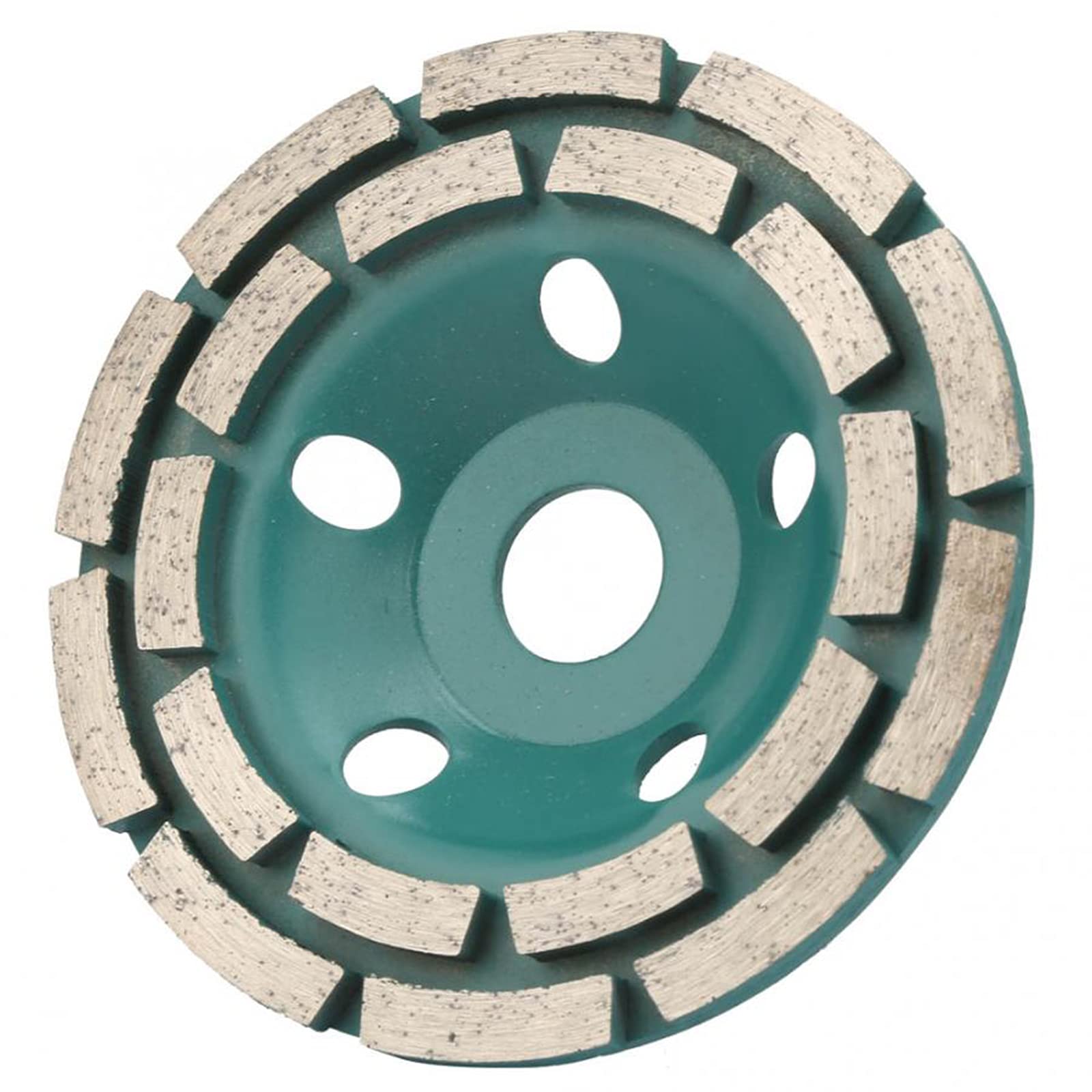 Mola per Lucidare, Disco da Taglio a Segmenti per Mola a Tazza Diamantata a Doppia da 5" 125 X 22,2 Mm 12 Segmenti per Calcestruzzo a Turbo per Carichi Pesanti