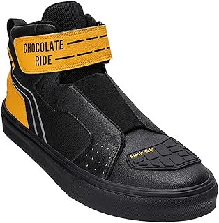 Botas de motocicleta, sapatos de motocicleta de couro de microfibra, Botas de motocicletas respiráveis de suporte para motocicletas homens (Color : Yellow, Size : 35 EU)