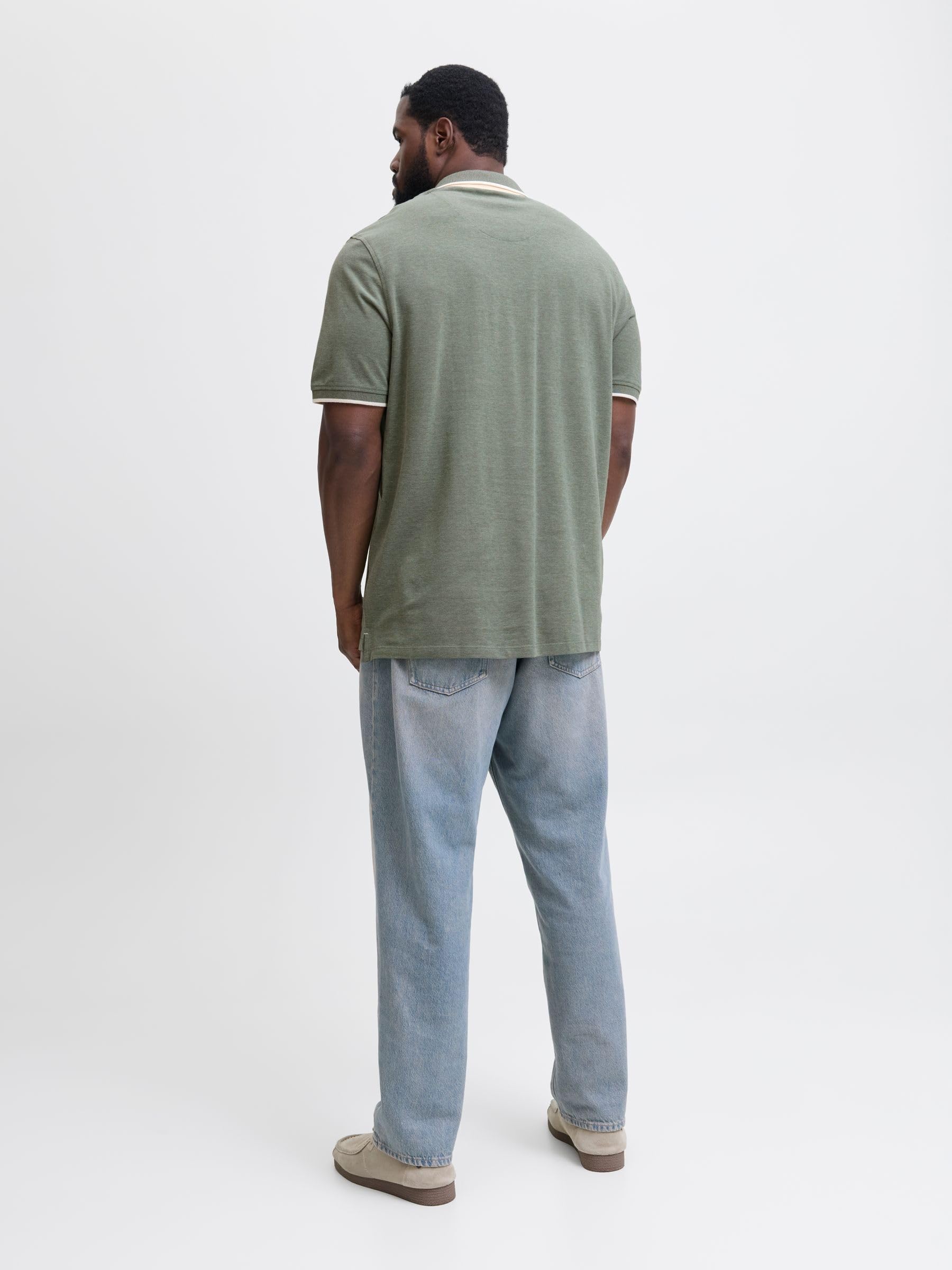 JACK & JONES Polo Plain Shirt Collar Polo