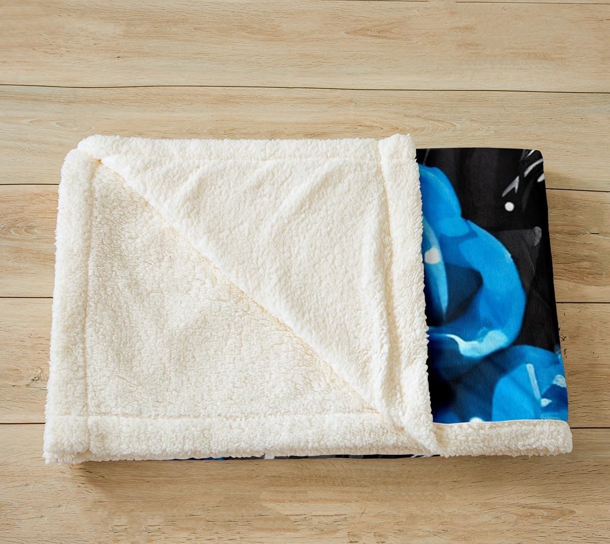 Lion Printed Bed Blanket Kids Girls Blue Rose Sherpa Blanket Soft Cozy Lightweight Wild Animals Plush Fleece 3D Lion Blanket Gifts for Bed Chair Office Sofa(Throw 50"x60")