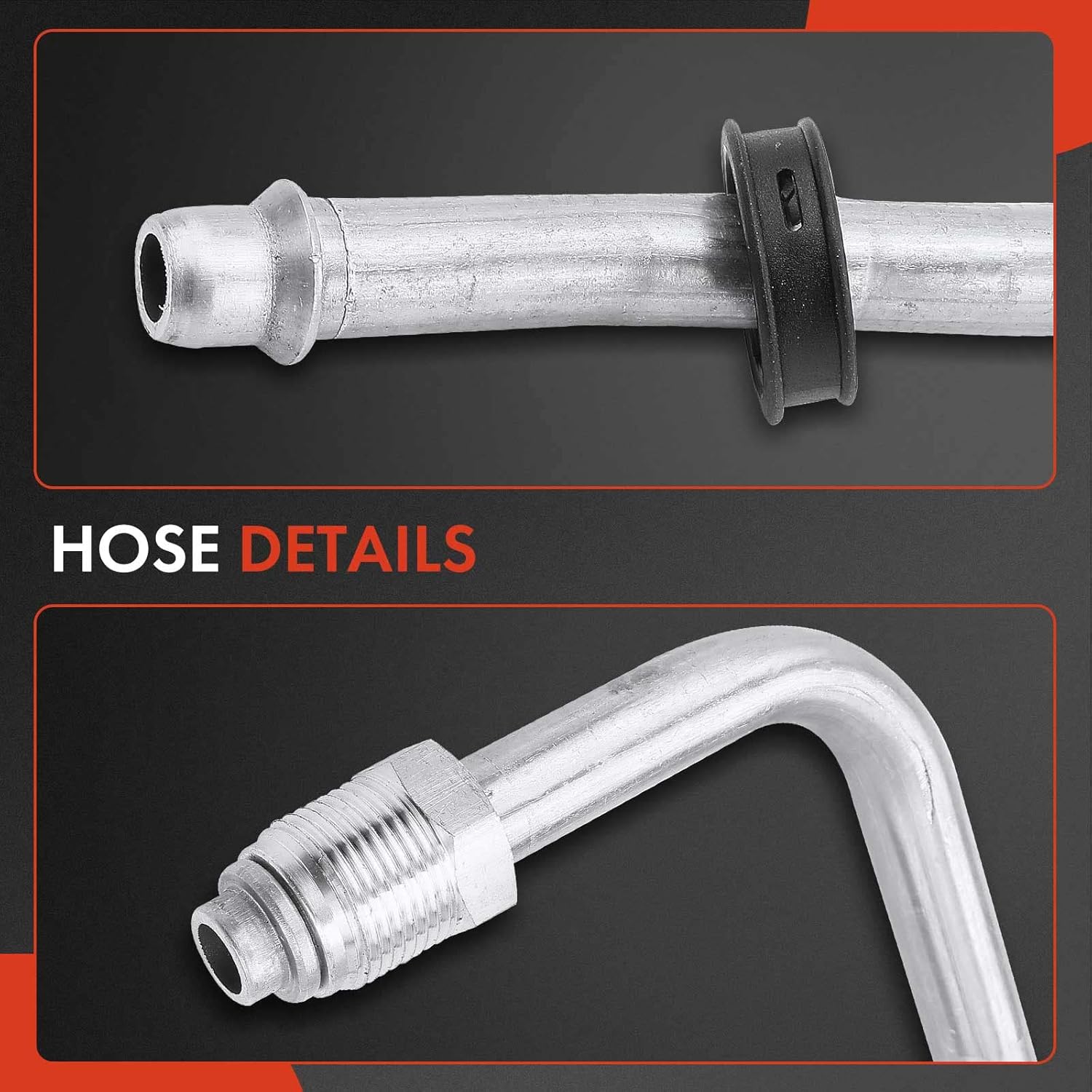 A-Premium Engine Oil Cooler Line Hose Assembly Compatible with Chevrolet Tahoe 1996-2000, K1500 K2500 Suburban 1996-1999, K3500 1996-2000 & GMC Yukon 1996-2000 & Cadillac Escalade 1999-2000, 5.0L 5.7L