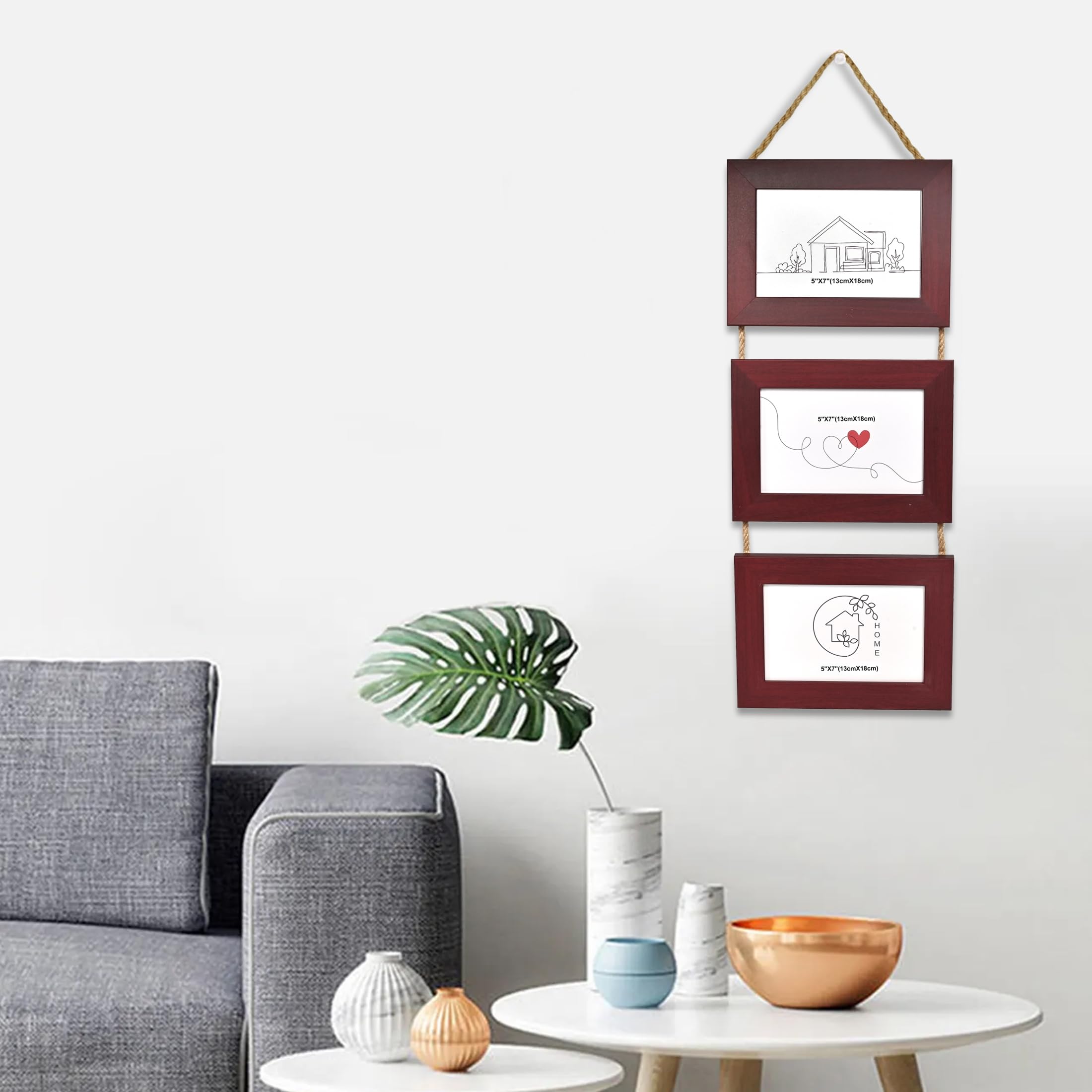Cortina Gray Rotating Photo Frame - Display Memories -10