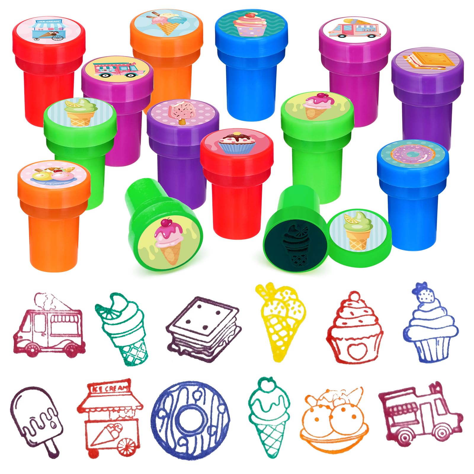 Amazon.com: Cinrobiye 24 Pcs Ice Cream Stampers, Candy Donut Party