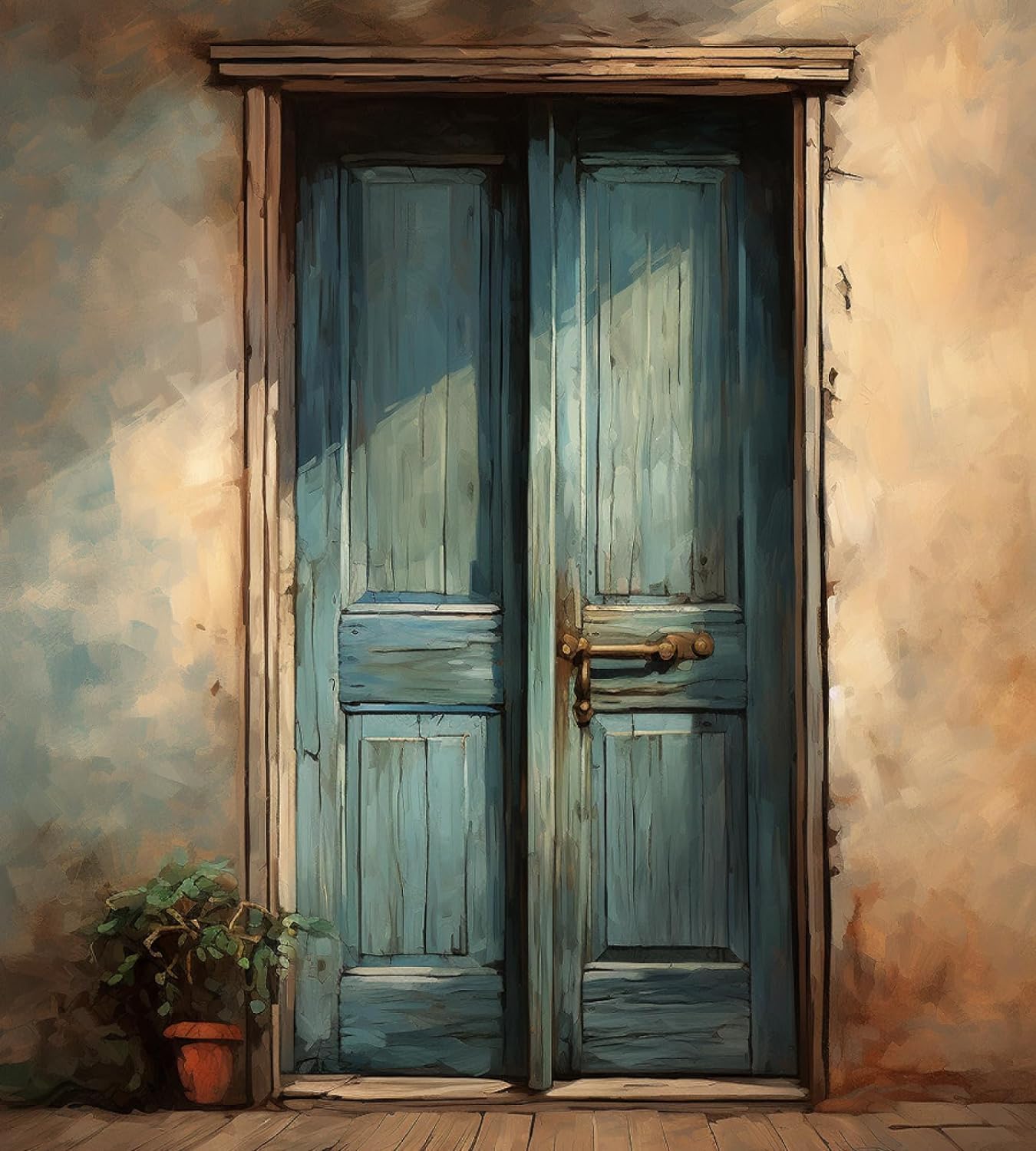 ZMHZMY DIY Oil Painting Paint by Number Kit Frameless Wooden Door Paint by Numbers Oil Painting Canvas Print Wall Art Home Decoration 40x50cm