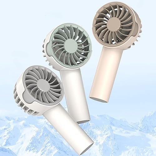Miniatura 4 de Mini ventilador de mano portátil recargable, 3 velocidades de refrigeración personal USB, ventilador de viaje ligero de bolsillo para verano,