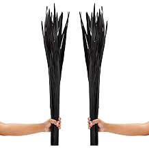 Leewadee Tall Vase Filler, Dried Palm Leaves 2 Bunches of Colored Decor for Floor Vases, Naturally Dried Arrangements for Vintage Or Modern House Decor, 45 inches, Black Brown