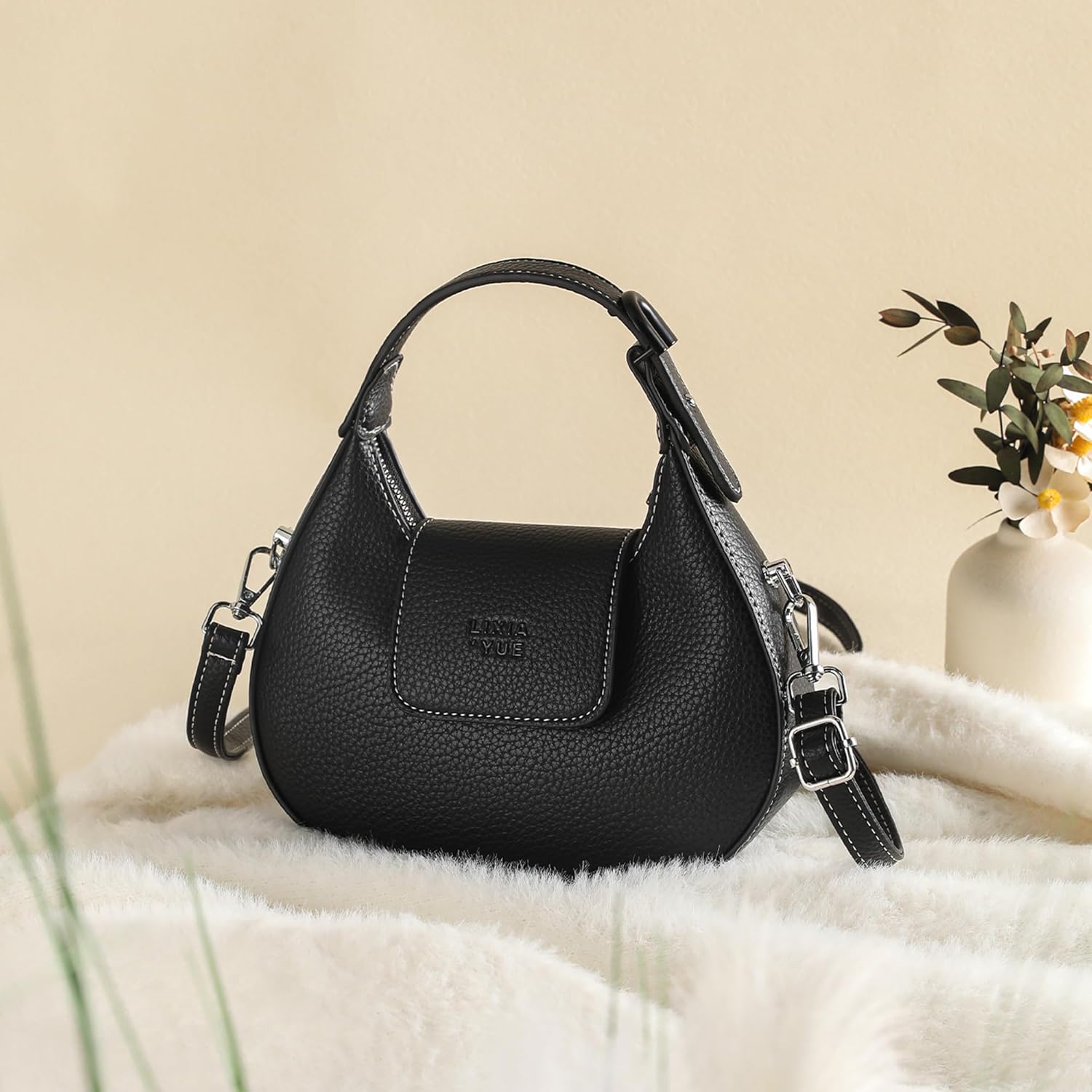 CHERUTY Small Crossbody Purse for Women, Faux Leather Mini Shoulder Bag with Adjustable Strap, Trendy Handbag for Daily Use - Image 9