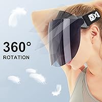 Vista 16 de Protector facial con protección UV, visera facial unisex para hombres y mujeres, deportes al aire libre, conducción, UPF 70+, gorras con viseras