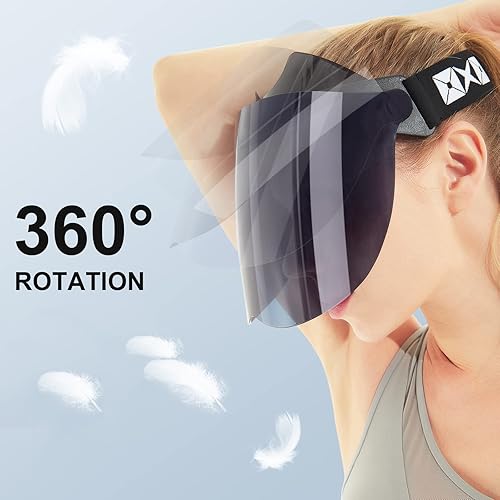Miniatura 7 de Protector facial con protección UV, visera facial unisex para hombres y mujeres, deportes al aire libre, conducción, UPF 70+, gorras con viseras