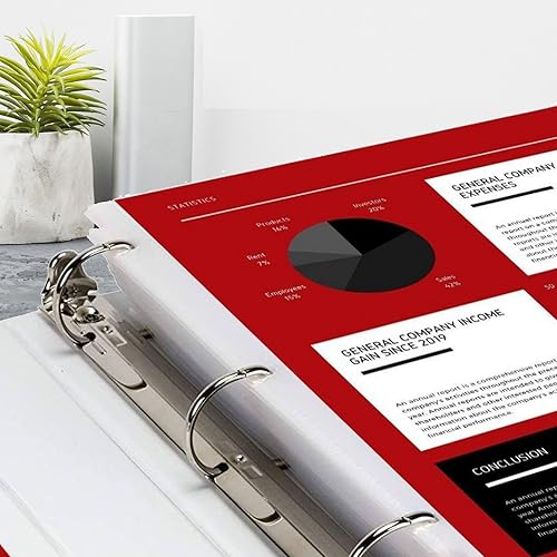 Miniatura 6 de Protectores de 500 hojas, protectores de páginas transparentes de 8.5 x 11 pulgadas para carpeta de 3 anillas, protectores de plástico de 35