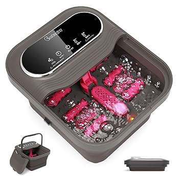 足湯 折り畳み フットバス 折りたたみ 温度調整可 保温機能付き 800円OFFクーポン 足湯器 フットバス 保温 折りたたみ バブル