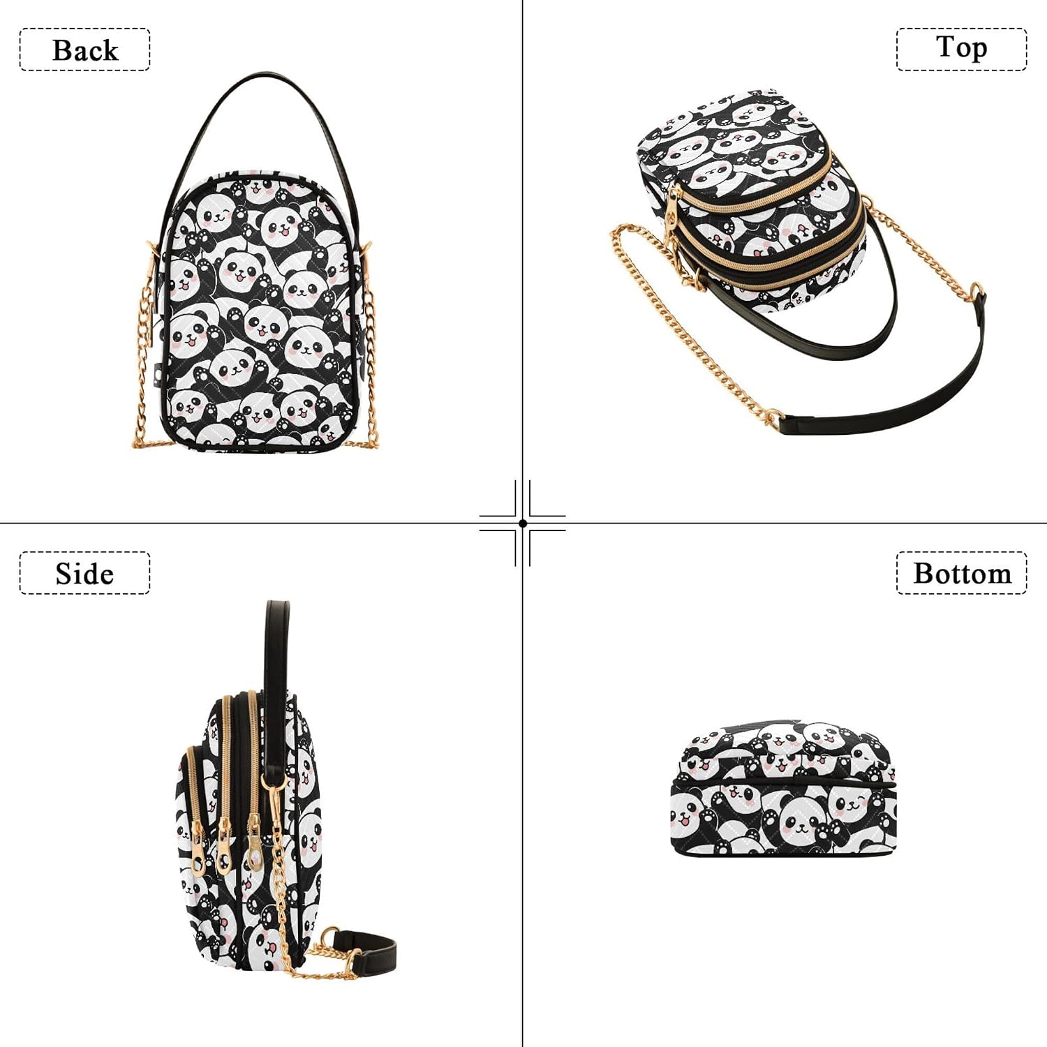 Quilted Crossbody Bags for Women Trendy, Women's Crossbody Handbags Butterfly Travel Cell Phone Purses Bags