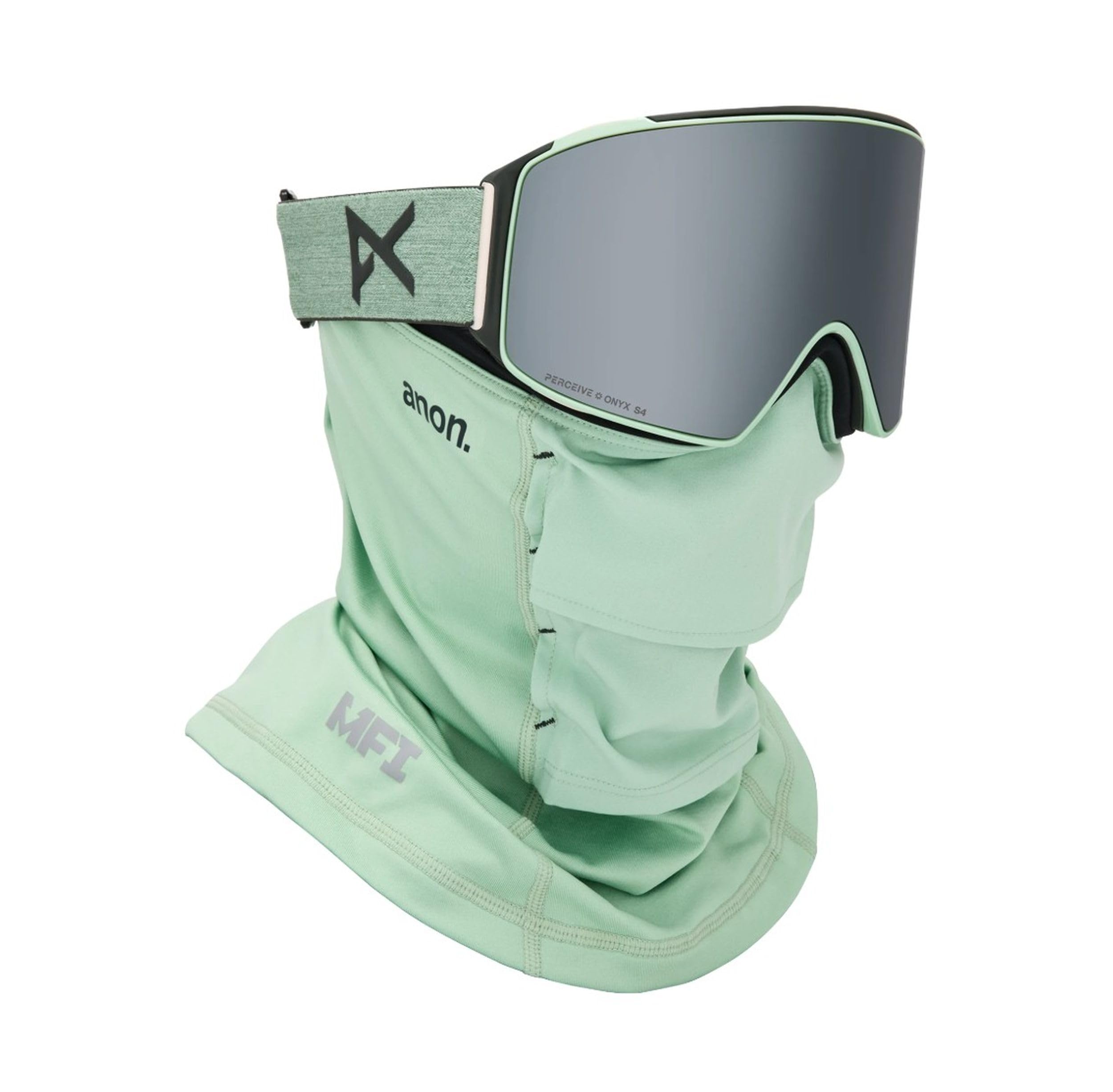 Anon Herren Snowboardbrille M4 (ZYLINDRISCH) + ZUSATZBRILLENGLAS + MFI® Gesichtsmaske