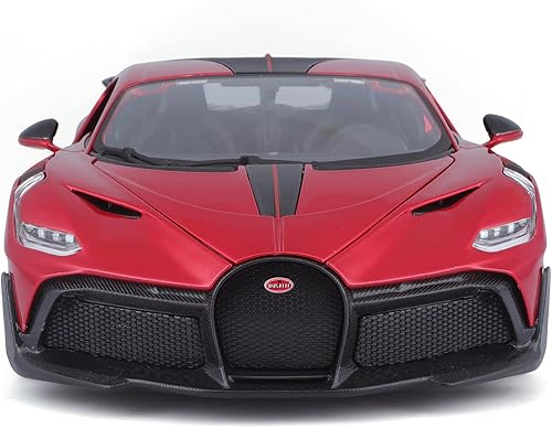 Miniatura 5 de Bburago Bugatti Divo 1/18 Modelo de coche fundido a presión 11045 rojo, (18-11045MTRD)