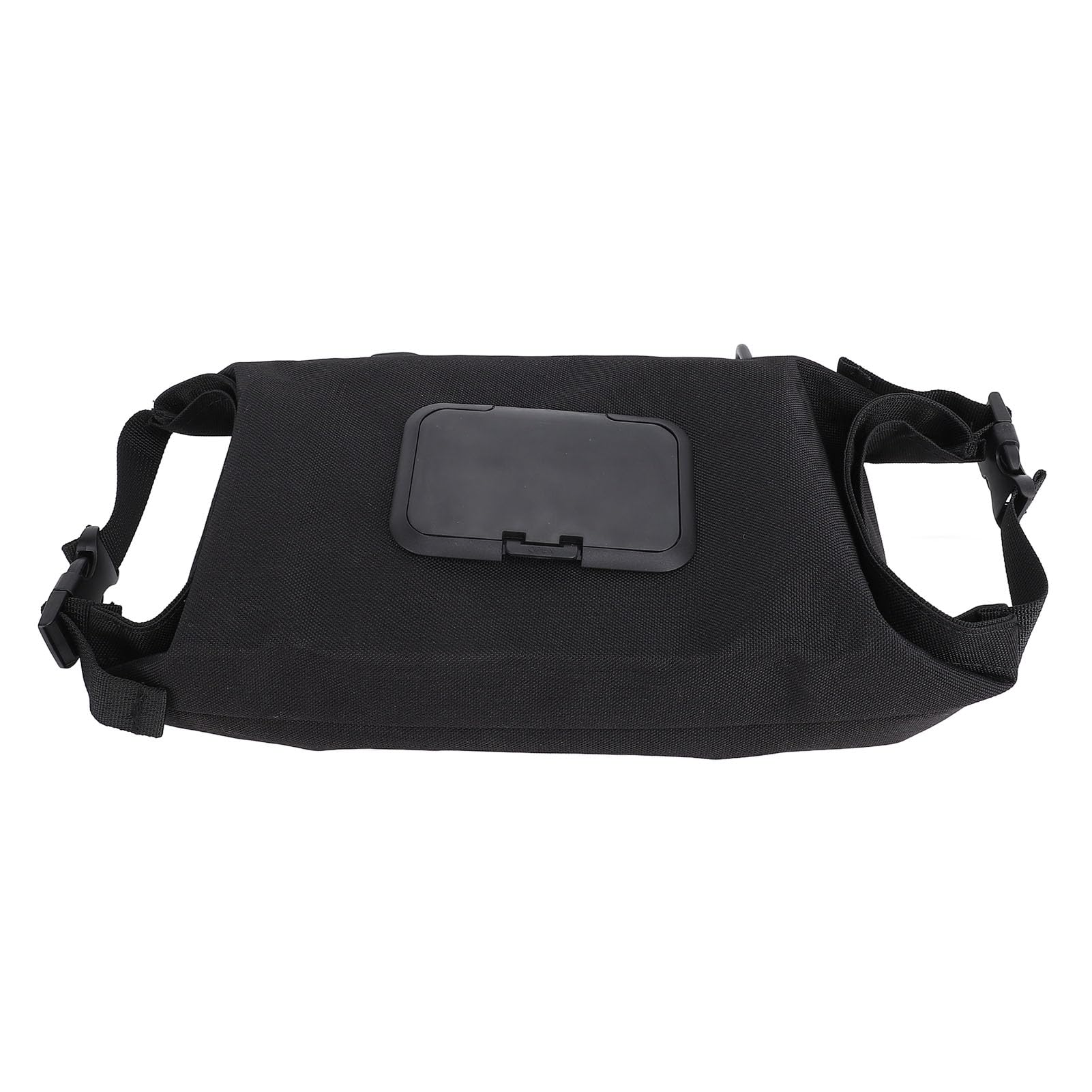 Issue Holder Wet Tissue Box, Large Capacity Canvas Travel Camping Wipes Dispenser Pull Out Typeportable Camping Wet Wipe Pouch for Office Car Home (Black)