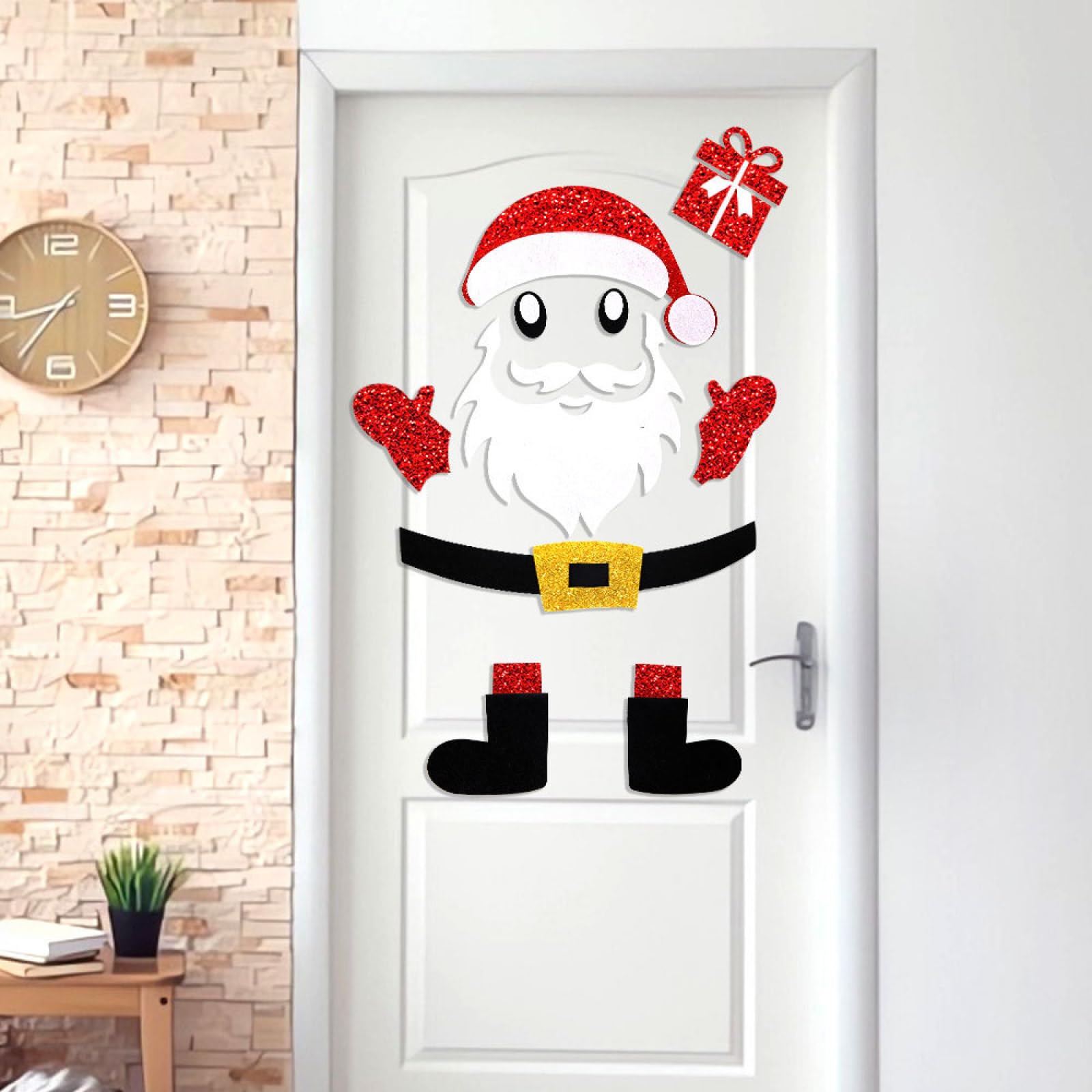 Autocollant décoratif Père Noël mural pour changer d'ambiance sans abîmer vos murs