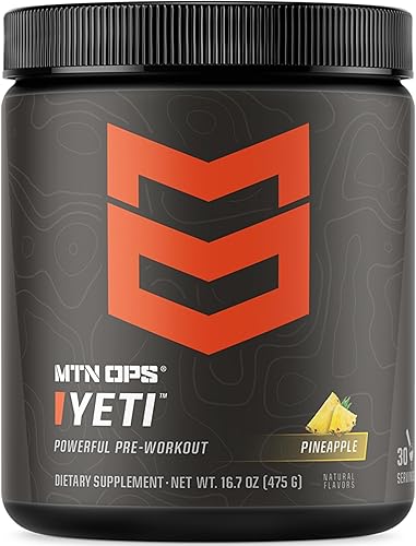 Vista 14 de MTN OPS Yeti Trail Packs - Bebida energética en polvo preentrenamiento con creatina, 200 mg de cafeína y BCAA con beta alanina, 20 porciones