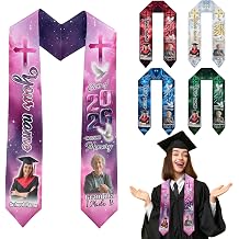 Custom Graduation Stole Class of 2026 Personalized Graduation Sash with Photo Name 2026 Honor Gift