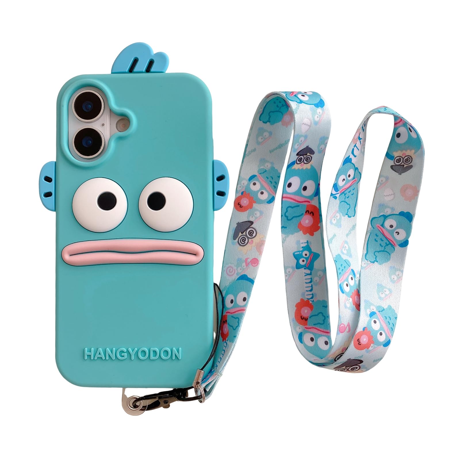 Amazon.co.jp: RUIKER iphone 16 用 ケース ハンギョドン 可愛い 3D