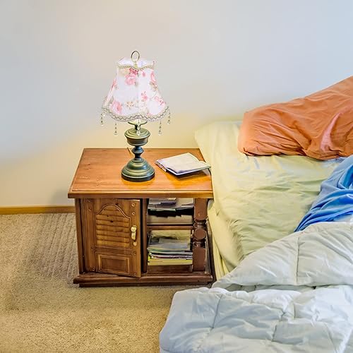 Miniatura 7 de DOITOOL Pantalla de lámpara vintage con flecos, pantallas de lámpara antiguas de repuesto E27, pantallas de lámpara, pantallas de lámpara de