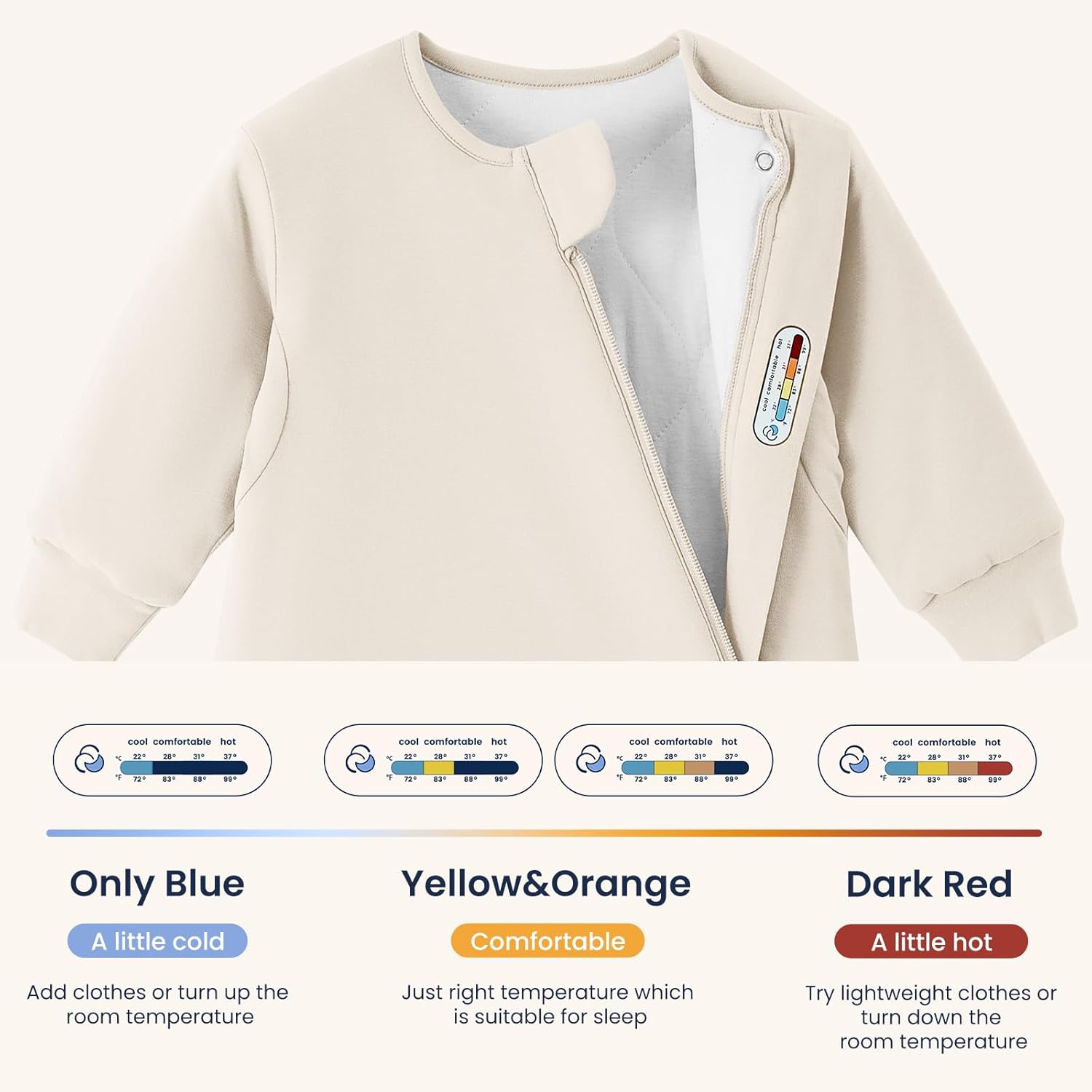 Unisex Sleeping Bag for Babies and Toddlers 3.5 Tog Sleep Sack, Baby Sleep Sack, One piece with sleeves, Gifts for Baby - Image 6