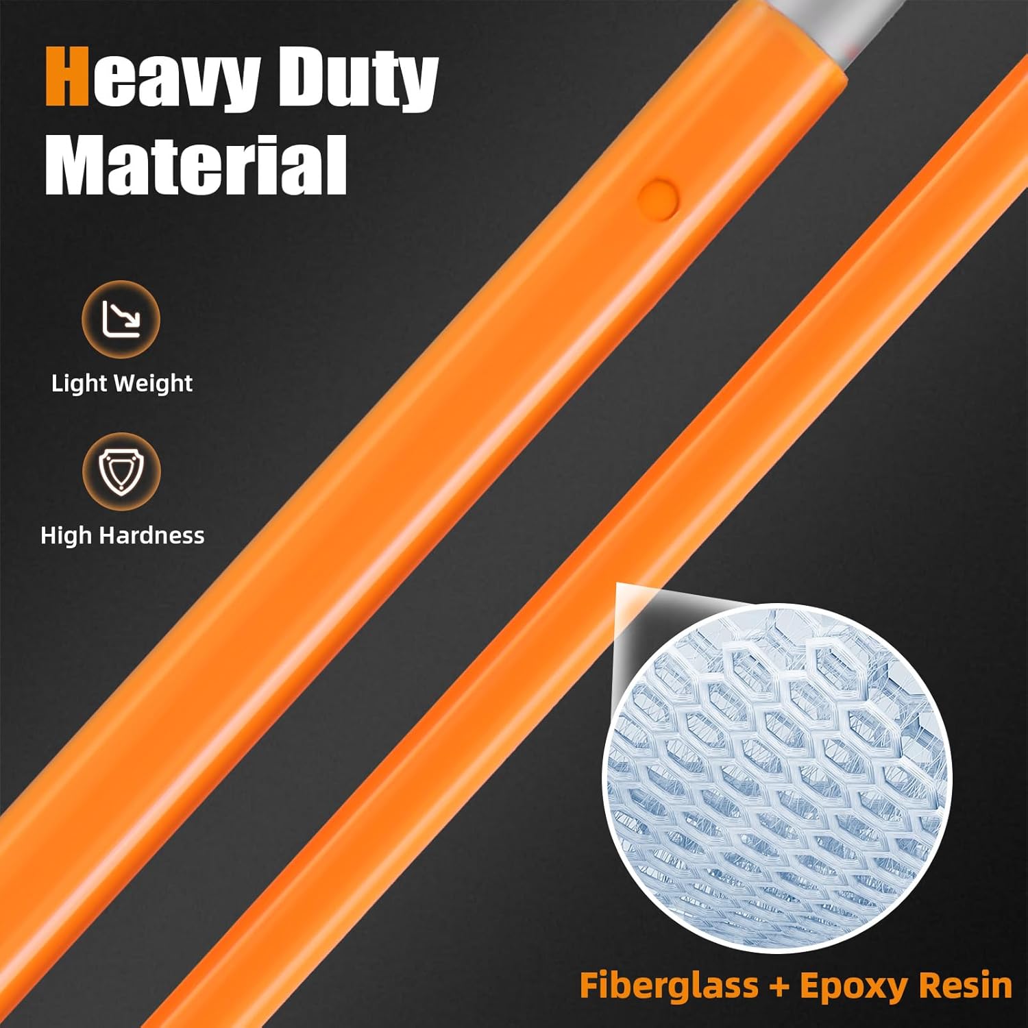 20FT Load Height Measuring Stick, Sturdy Fiberglass Truck Height Stick, Non-conductive Truck Height Measuring Stick with Carrying Bag & Adjustable Pole, Height Stick for Trucks Car Haulers &Trailers