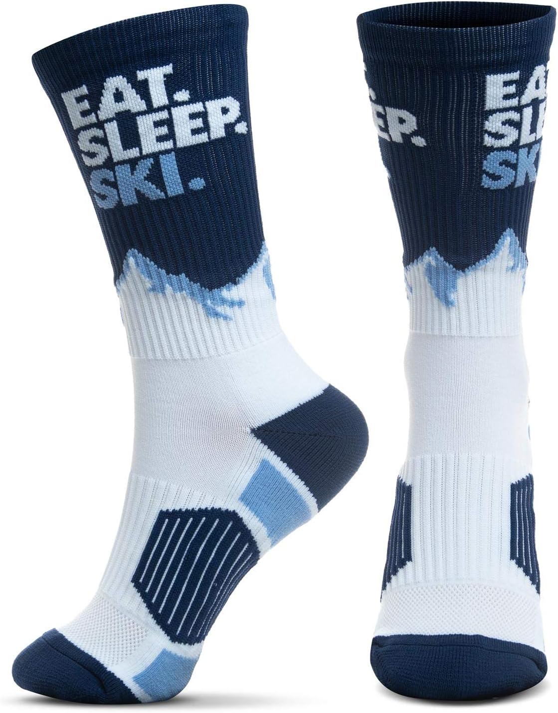 ChalkTalkSPORTS Everyday Casual Ski Crew Socks - Multiple Designs & Colors - Youth & Adult - Skiing Mid-Calf Socks