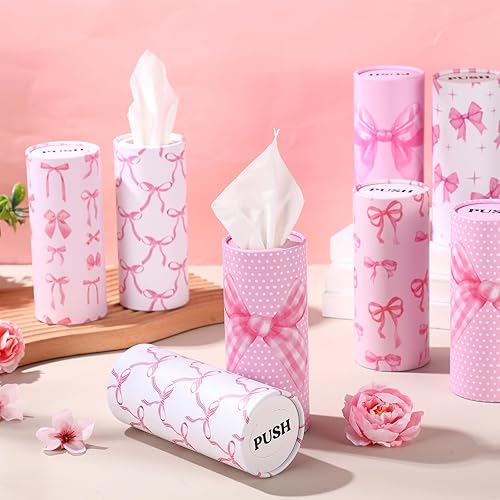 Miniatura 10 de Outus 12 piezas de pañuelos para automóvil del día de San Patricio con 3 capas de tejido facial a granel con temática de trébol cilíndrico, cajas de