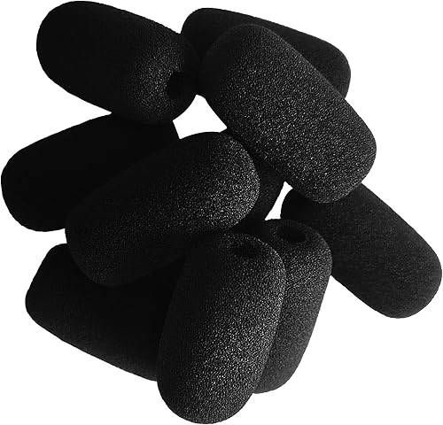 Miniatura 8 de VELKPRO Parabrisas para micrófono, paquete de 10 mini fundas de espuma para micrófono, protección de espuma de alta densidad para auriculares de