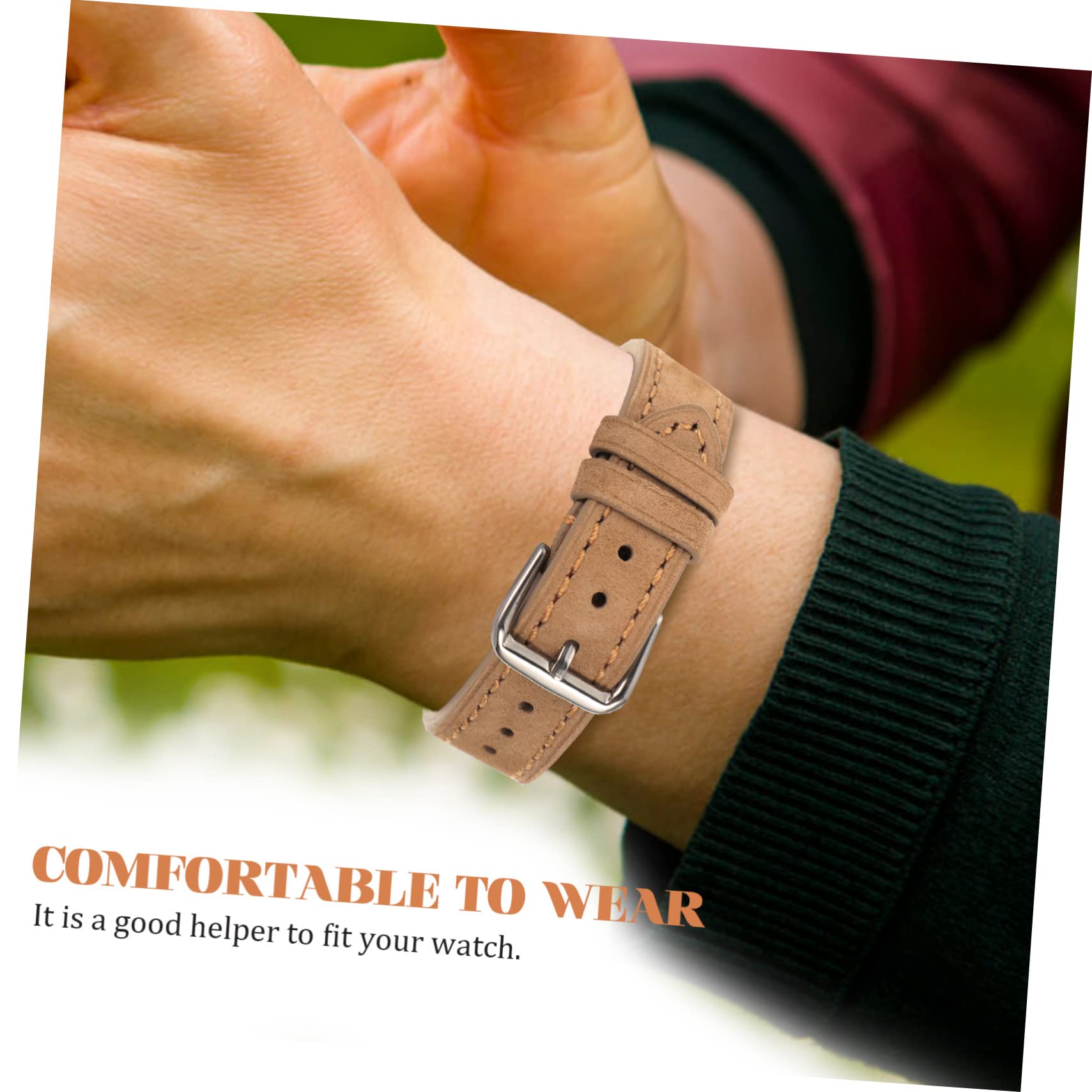 Uonlytech 3piezas Correa De Reloj De Suede y Resistente Para Uso Diario Compatible Reemplazo De Reloj Costura Ligera y Transpirable Fácil De Instalar y Ajustar