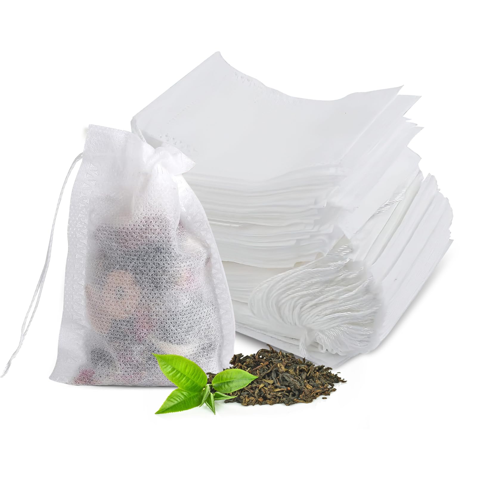 Lot De 200 Sachets À Thé Jetables Avec Cordon De Serrage