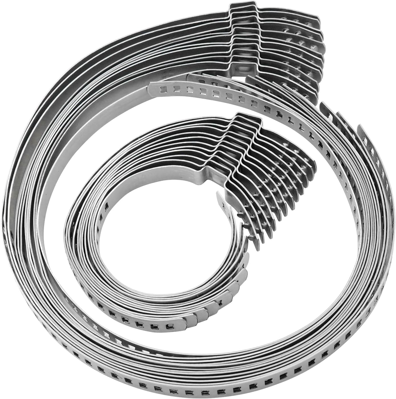 CV Boot Clamp Kit - Stainless Steel Universal Adjustable Axle CV Joint Boot Crimp Clamp Kit 24Pcs(12pcs Large+ 12pcs Small)