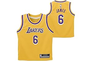 Lakers Baby Jersey: LeBron James Yellow #6 Home Swingman Jersey