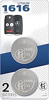 Vista 2 de Paquete de 2 baterías OEM para Acura CR1616 1616 (2007-2014) compatible con TL TSX MDX RDX RDX de repuesto compatible con control remoto llavero
