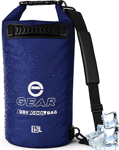 Enthusiast Gear Mochila térmica flotante con aislamiento superior enrollable, a prueba de fugas, plegable, impermeable, con correa acolchada para el