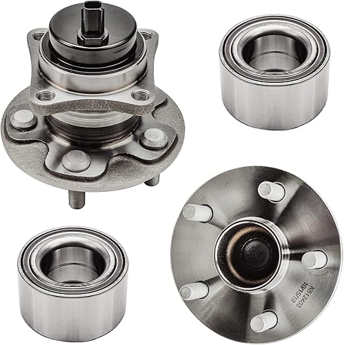 Miniatura 240 de Detroit Axle - Kit de cubos de rodamiento de rueda delantera de 6 piezas para Dodge Dart 2013-2016, Chrysler 200 2015-2017, 2 cojinetes de rueda