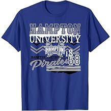Elite Authentic Hampton Pirates HBCU Retro Blue Officially Licensed T-Shirt