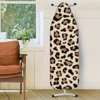 Vista 2 de Funda para tabla de planchar con estampado de leopardo Nuxovilar, 15 x 54 pulgadas, se adapta a la mayoría de las tablas estándar, accesorio