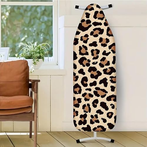 Miniatura 2 de Nuxovilar Funda para tabla de planchar con estampado de leopardo, 15 x 54 pulgadas, se adapta a la mayoría de tablas estándar, accesorio de