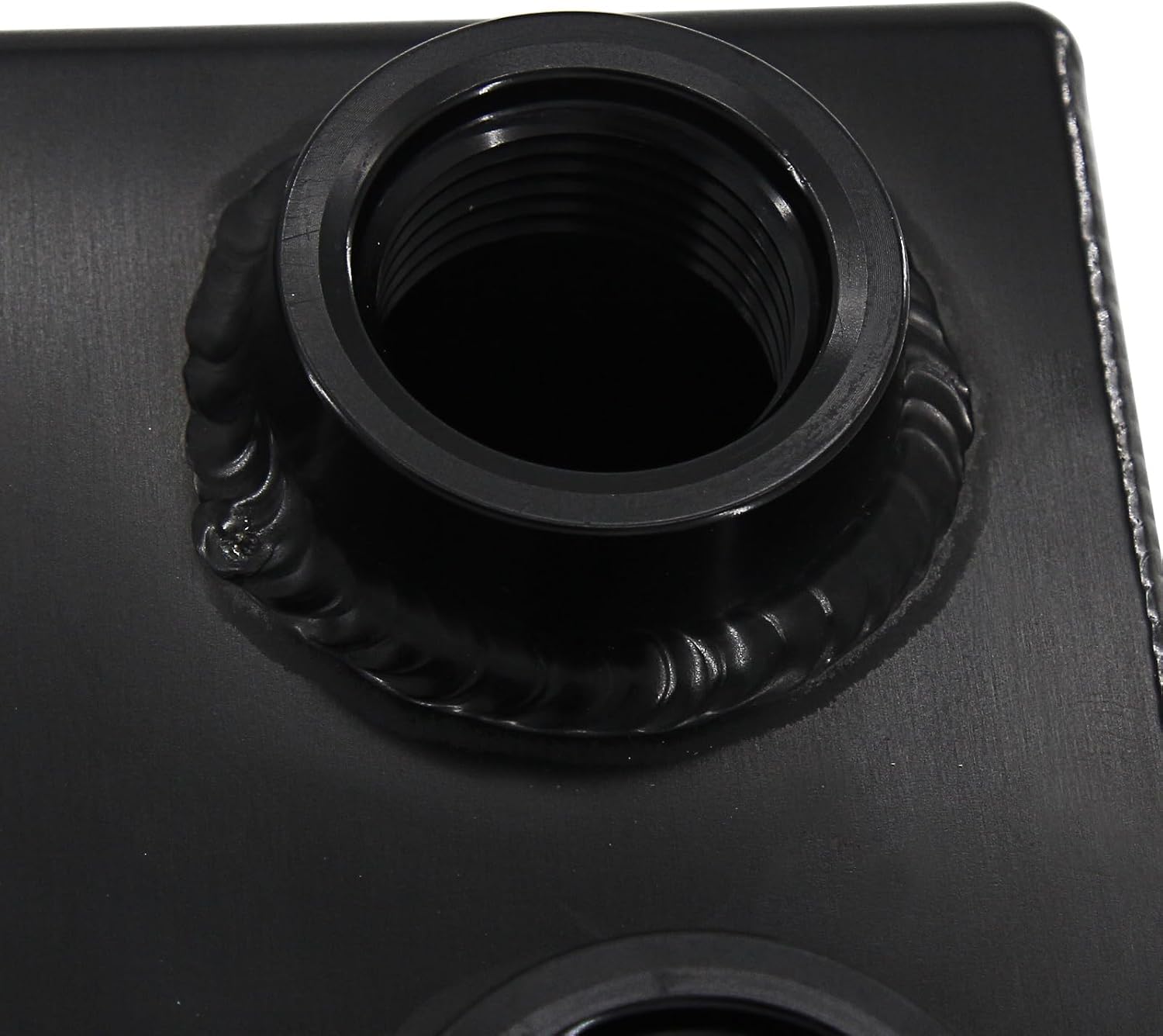 3L Black Aluminium Baffled Oil Catch Can with Dual 12AN Ports & Cleanable Stainless Steel Filters, Universal Oil Breather Tank with Drain Tap for Car Truck Motorcycle ATV UTV