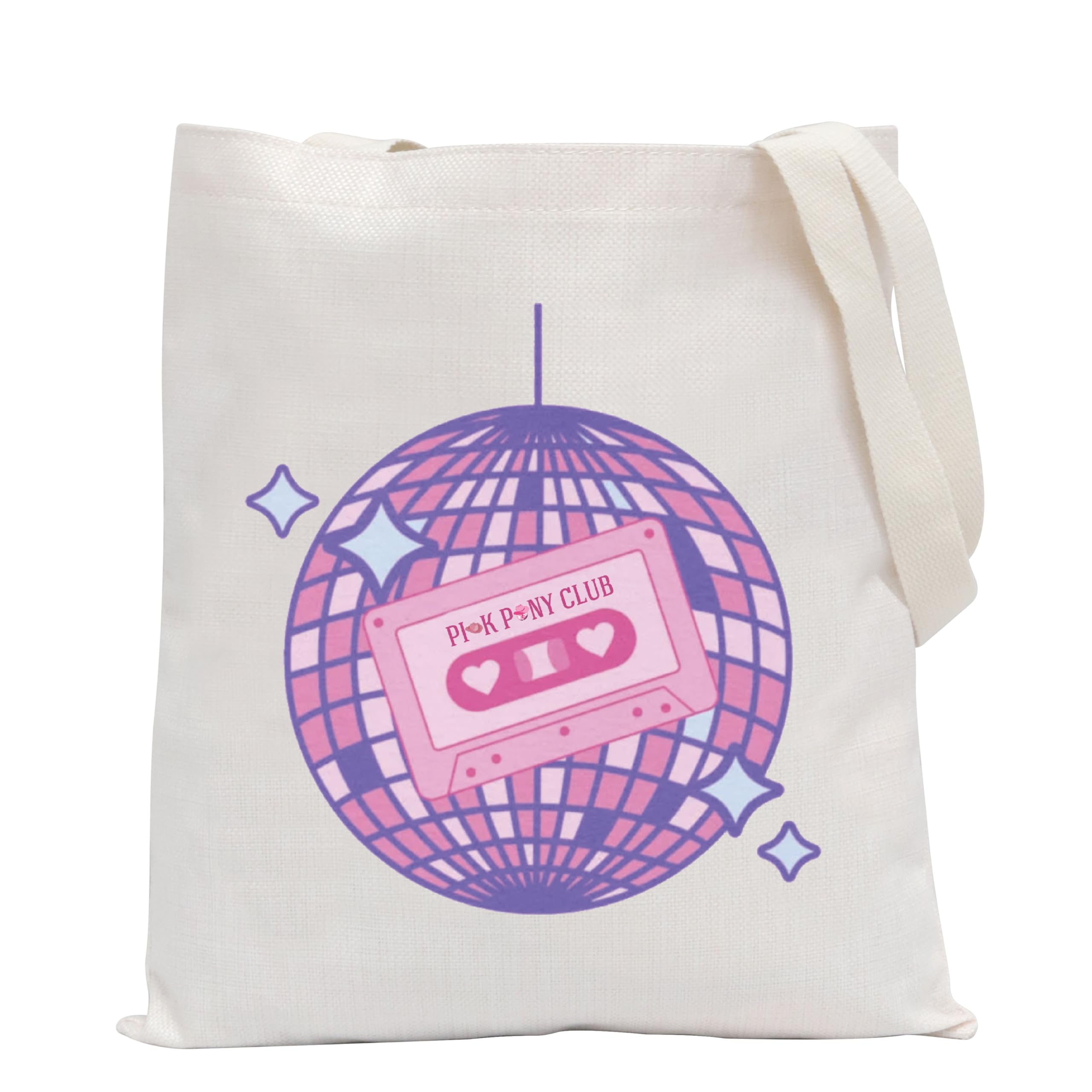POFULL Singer Song Gift Music Lovers Singer Fans Gift Pink Disco Shoulder Bag