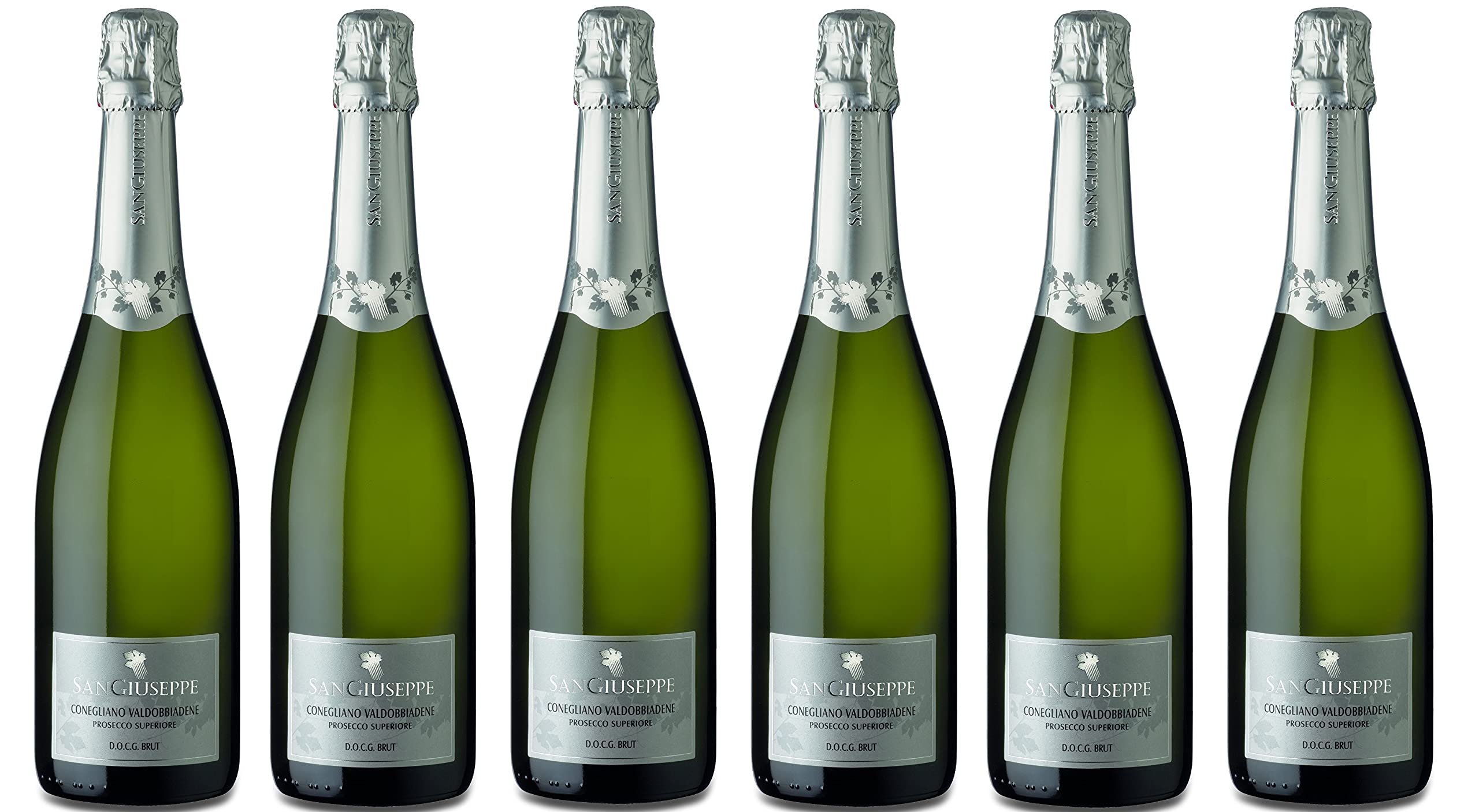 6x 0,75l - San Giuseppe - Brut - Prosecco Superiore di Conegliano D.O.C.G. - Italien - weißer Schaumwein brut