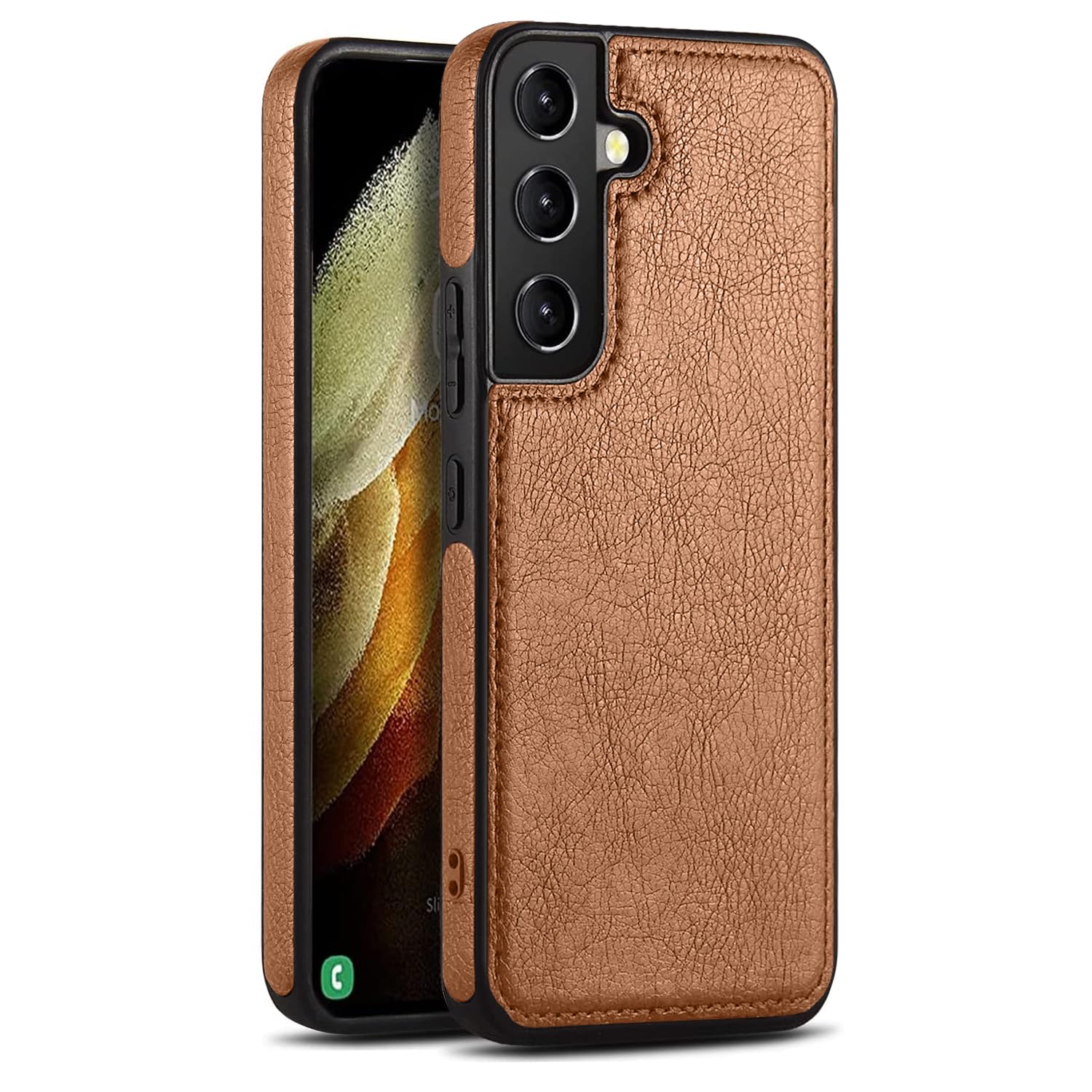V-TAN Soft Leather case Back Cover Compatible with Samsung S23 FE (Brown) (B0D6VFHL52) Amazon Price History, Amazon Price Tracker